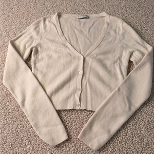 Women's aritzia babton Cream Cardigan Sweater